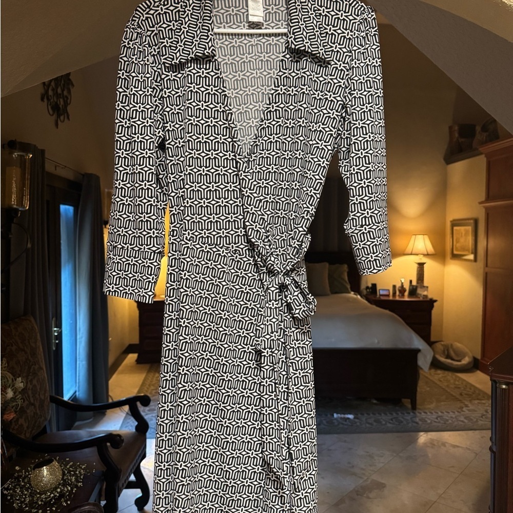 Laundry by Design Monochrome Geometric Women's Dress